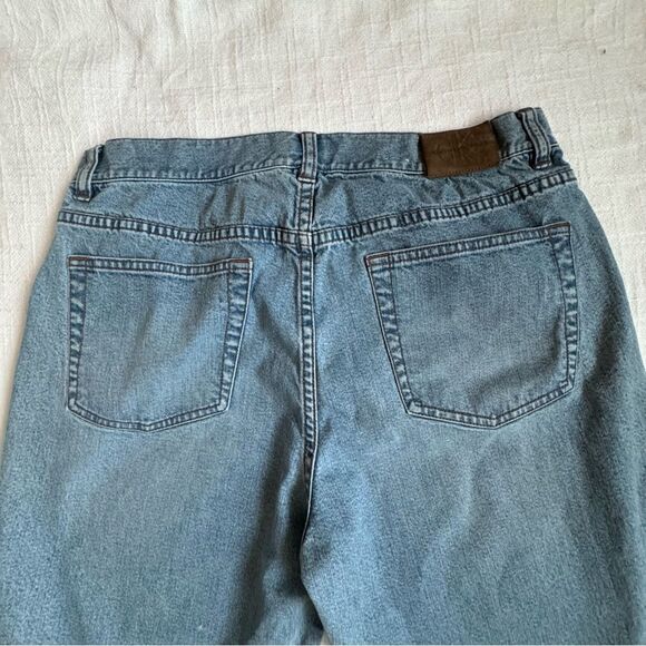 Calvin Klein Y2K Denim Shorts Blue High Waist Jorts SZ 10 - Picture 9 of 13